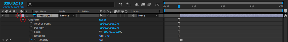 Keyframes and Transforms