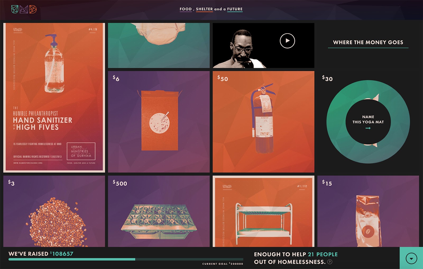 Color helps convey hierarchy in this example