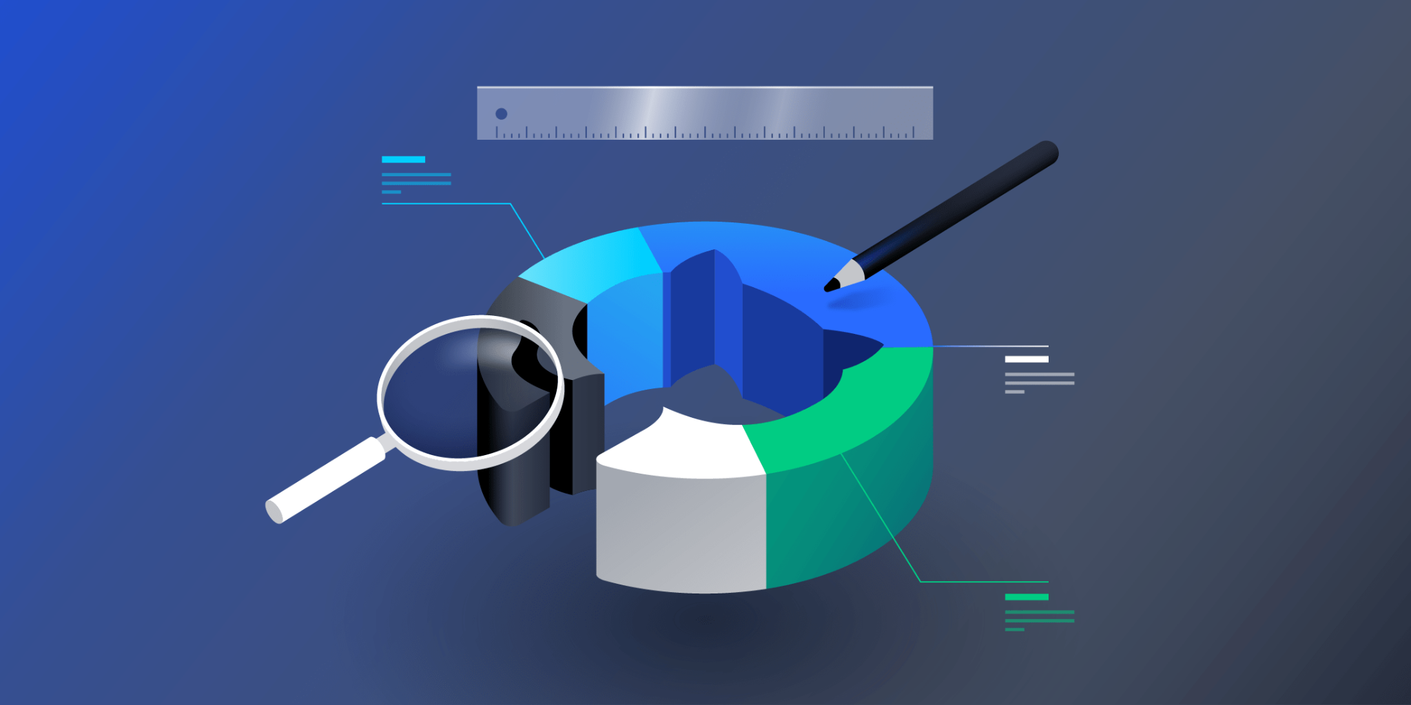 Blue Gray Pie Chart Color Scheme » Blue »