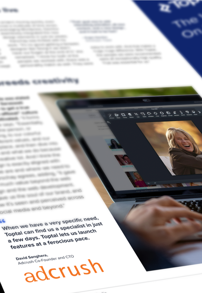 Top marketing agency hires 10 Toptal developers to automate paid media buying, grows revenue 3x.