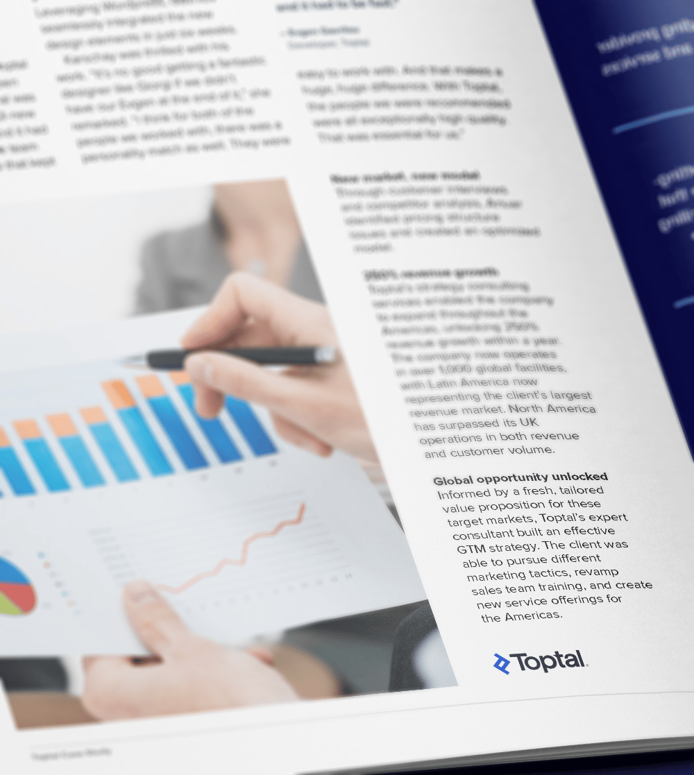 Toptal unlocks 250% revenue growth with breakthrough go-to-market strategy for UK-based edtech company.