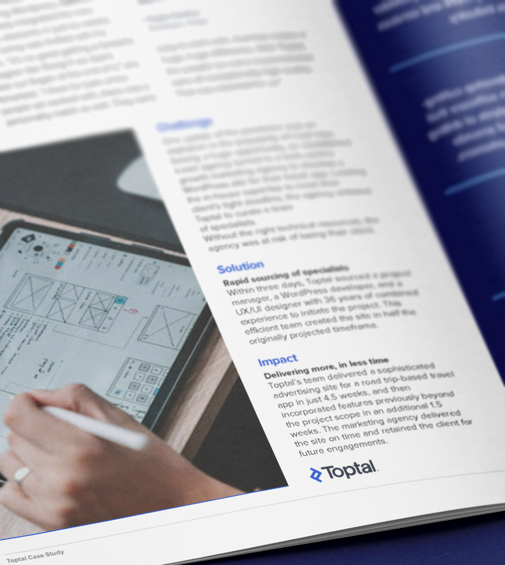 A team of Toptal talent delivers WordPress site in half the projected time.