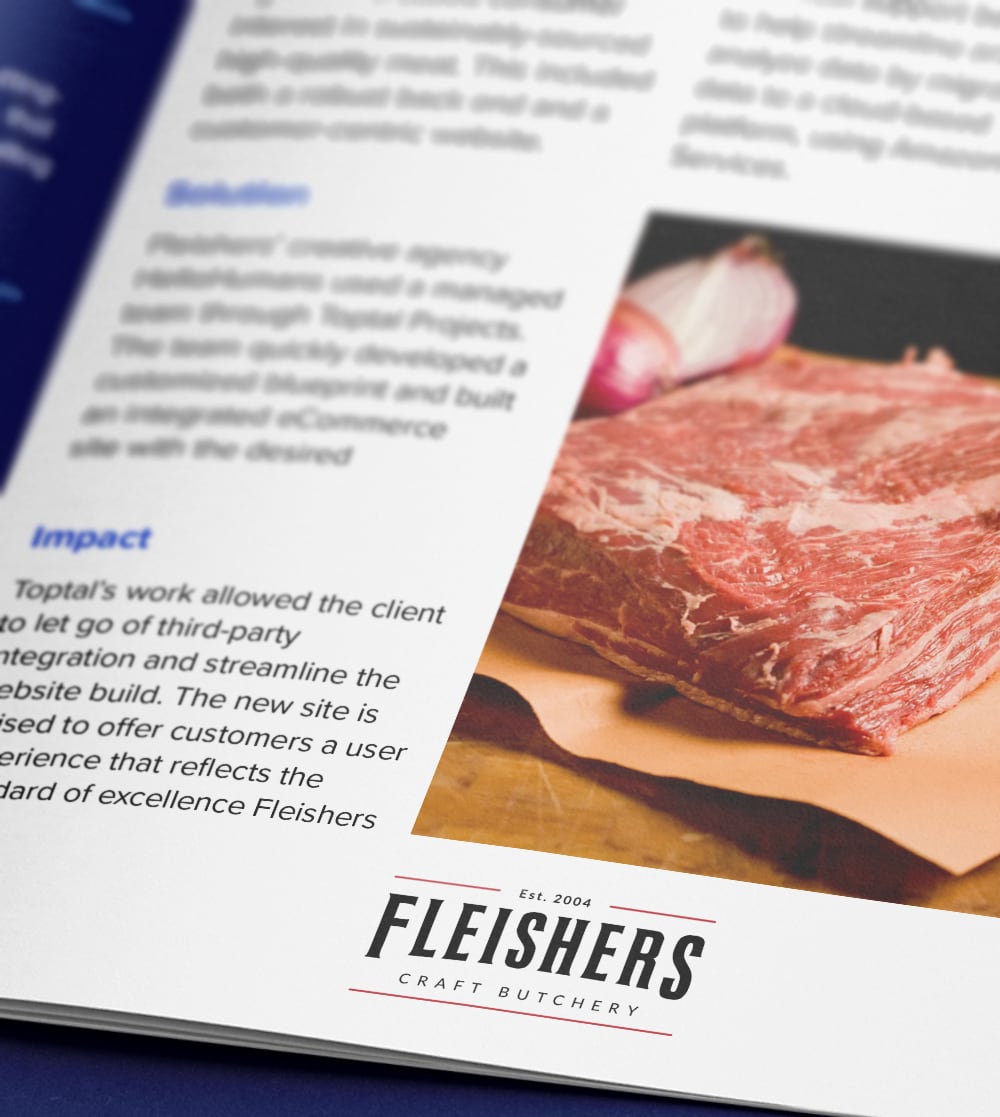A craft butchery uses Toptal to elevate the customer experience for their e-commerce business.
