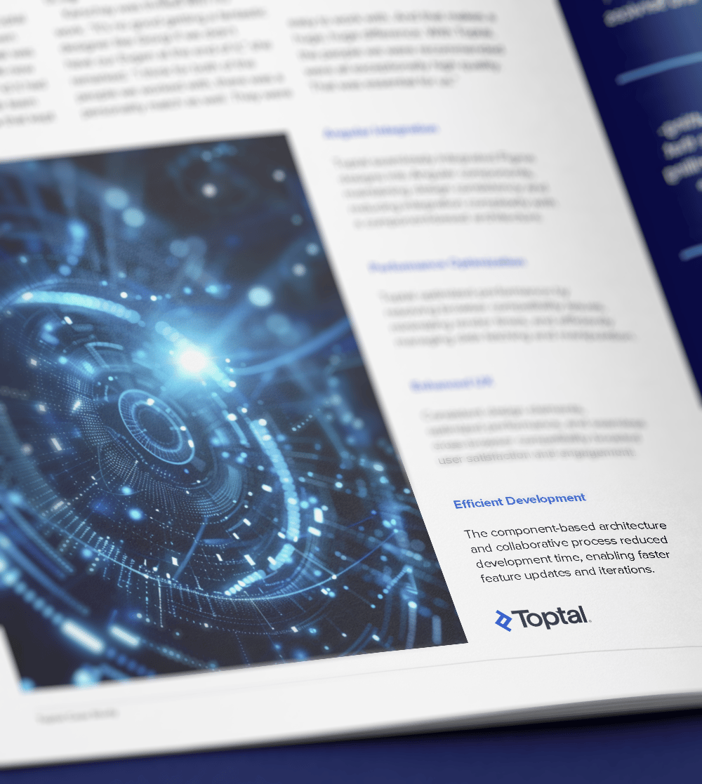 Toptal streamlines multinational electronics company’s front end with Angular.