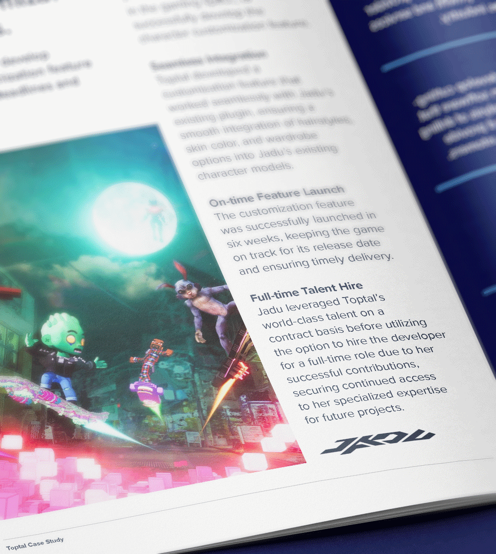 Toptal Unity developers accelerate AR character customization launch in just six weeks.