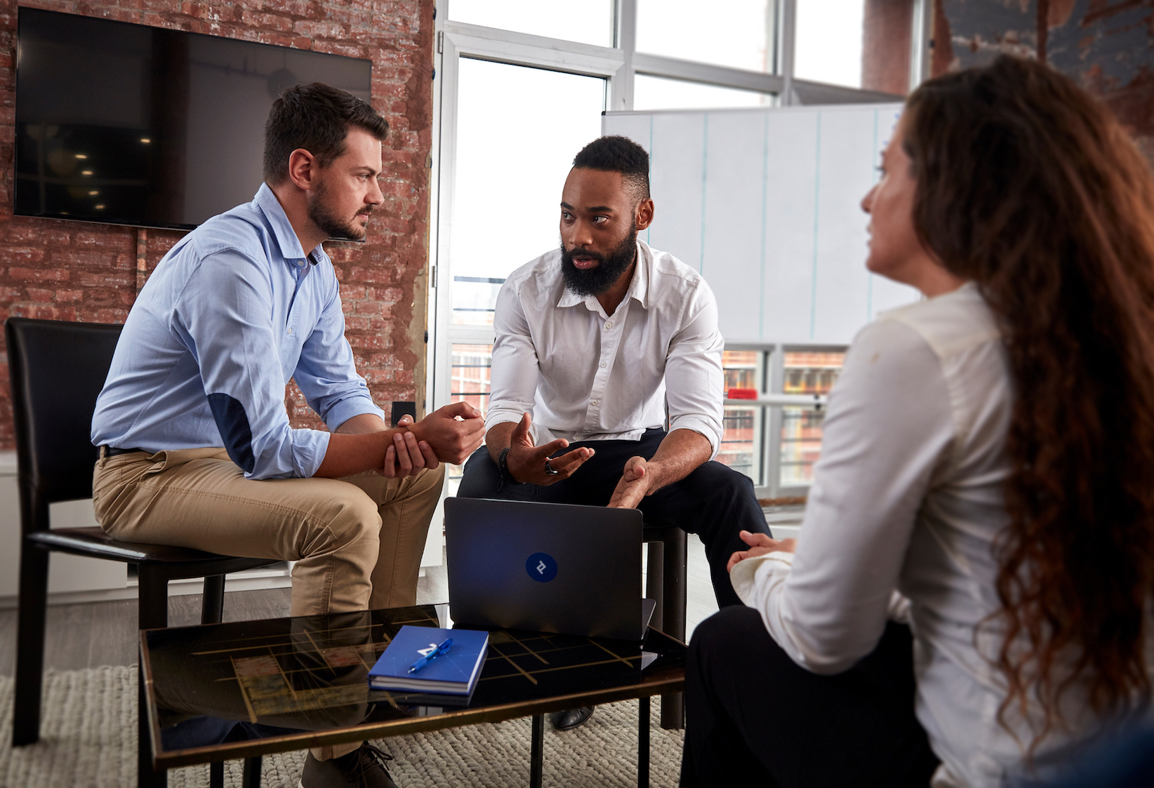 People collaborating in an office