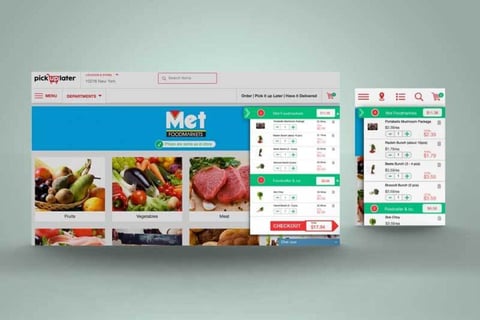 Responsive UI/UX Design for a Grocery Store project