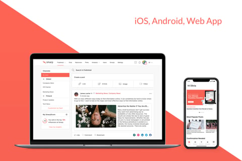 Smarp Enterprise SaaS Web, iOS, and Android Apps project