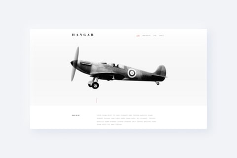 Hangar | Responsive Website project
