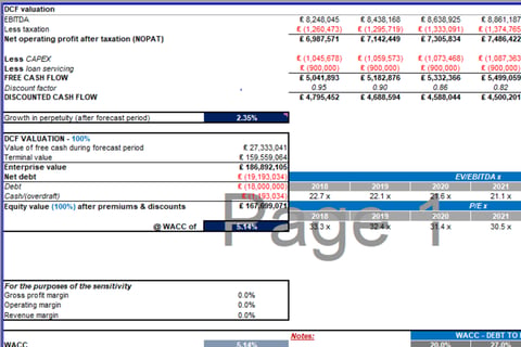 Valuation Model project