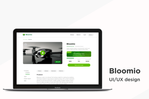 Bloomio | Investment Platform Design project