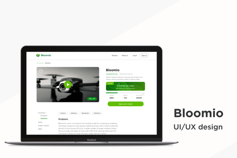 Bloomio | Investment Platform Design project