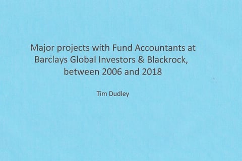 Fund Accountant Migrations and Enhancements Undertaken at Barclays Global Investors and BlackRock project
