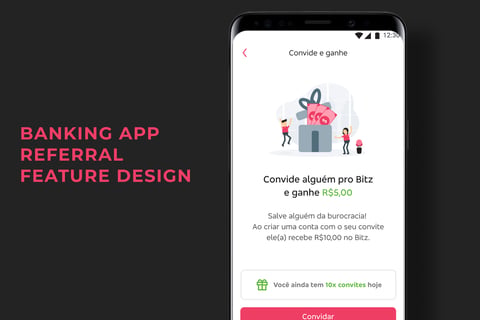 Referral Feature | Native App UX/UI Design project