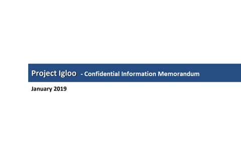 Information Memorandum for a Cold Chain Warehousing Player project