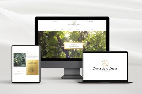Creme de la Creme: Vegan Spa Branding | Website | Brand Collaterals project