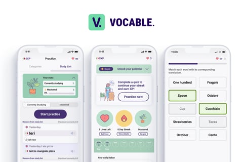Vocable | UI/UX for iOS App project