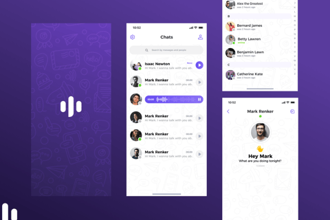 SoundSay (UX/UI): Expressing Yourself Through Audio project