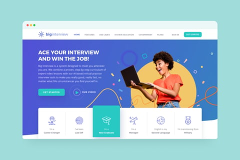 Interview Training App for Candidates | Website project