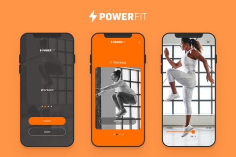 PowerFit Workout App Registration Experience project