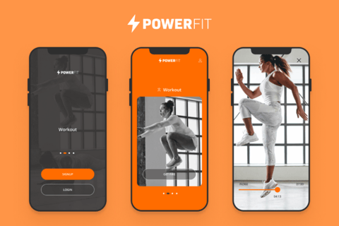 PowerFit Workout App Registration Experience project