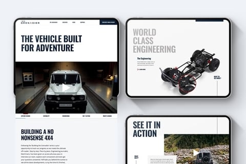 Grenadier—4x4 Automotive End-to-End Web Design project