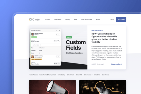 Close | Sales Blog project
