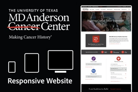 MD Anderson | Responsive Website Design project