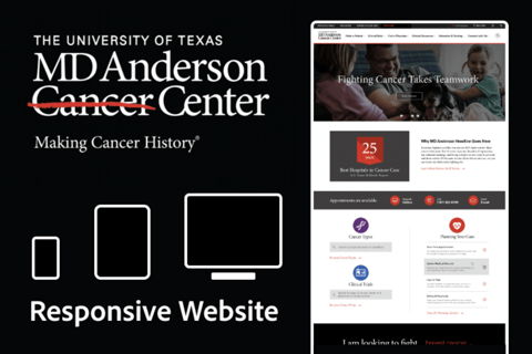 MD Anderson | Responsive Website Design project