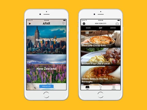 AFAR Media Travel Guide project