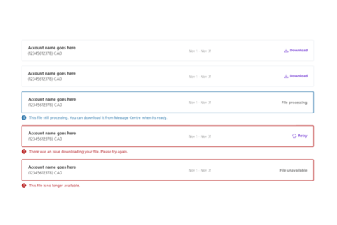 Business Banking Reports project