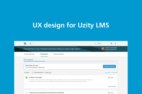 Uzity | Learning Management System project