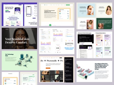 Landing Pages | Website Designs | No-code Design Work project