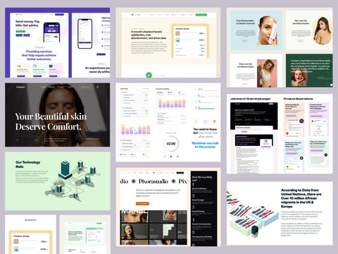 Landing Pages | Website Designs | No-code Design Work project