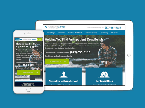 AddictionCenter.com: UI/UX Design project