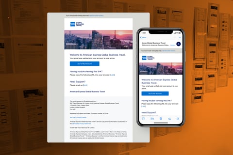 Product Email Rebrand for Amex GBT project