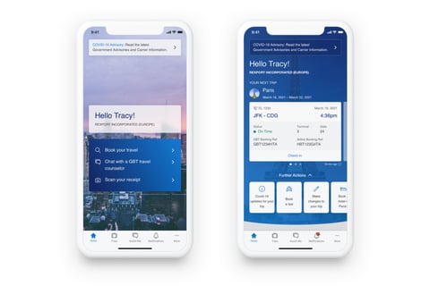 Amex GBT Mobile App Enhancements project