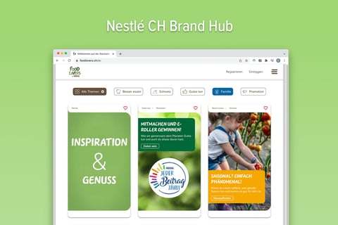 FoodLovers | Nestlé Brand Hub project