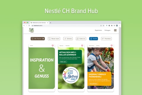 FoodLovers | Nestlé Brand Hub project