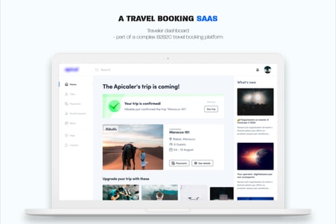 Traveler Dashboard for Travel-booking SaaS project