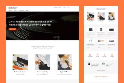 eCommerce | Web Design | DAK project