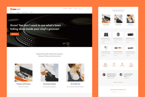 eCommerce | Web Design | DAK project
