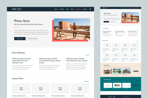 Website | SDS Capital Group project