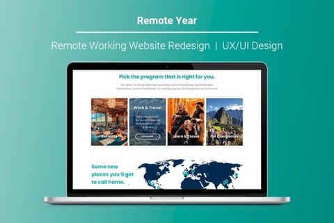 Remote Year Homepage Redesign project