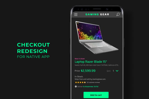Checkout Redesign for Native App project