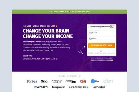 Landing Page Optimization and Full UX Revamp project