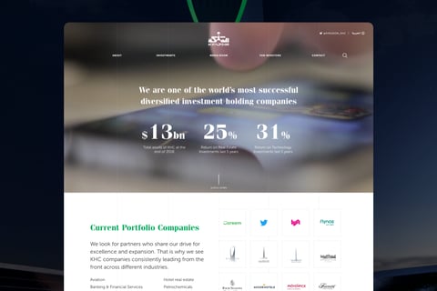 Kingdom Holding Website Redesign project