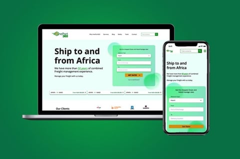User Experience and Visual Design for Sea Freight App project