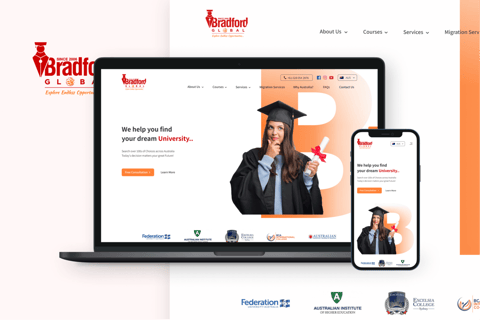 Bradford Australia | Educational Consultancy Website project