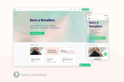 Meditation and Wellness Website project